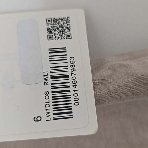 NWT Lululemon Classic-Fit Cotton-Blend T-Shirt Dress Size 6 Raw Linen - Picture 5 of 8